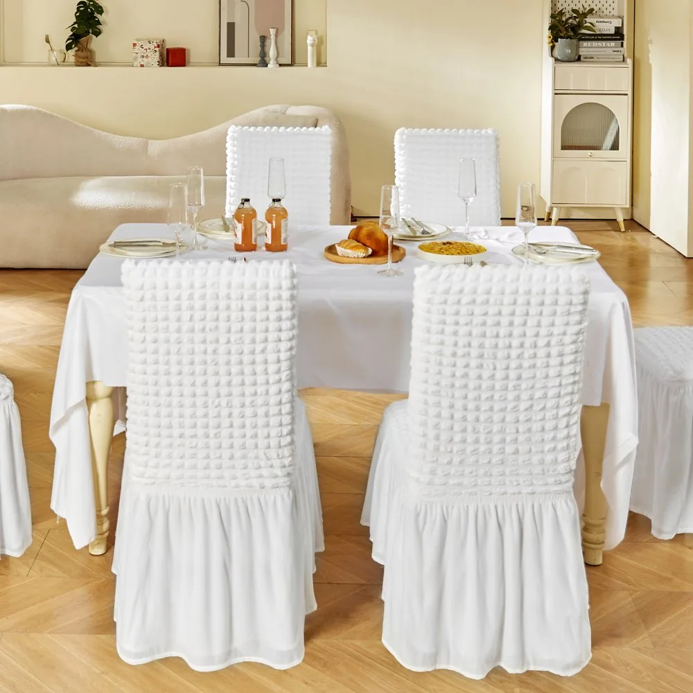 VEVOR Stretch Spandex Folding Chair Covers 4 PCS White-for B product image 8