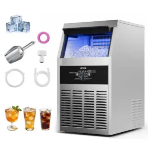 VEVOR commercial ice maker 160 lbs/24h front view