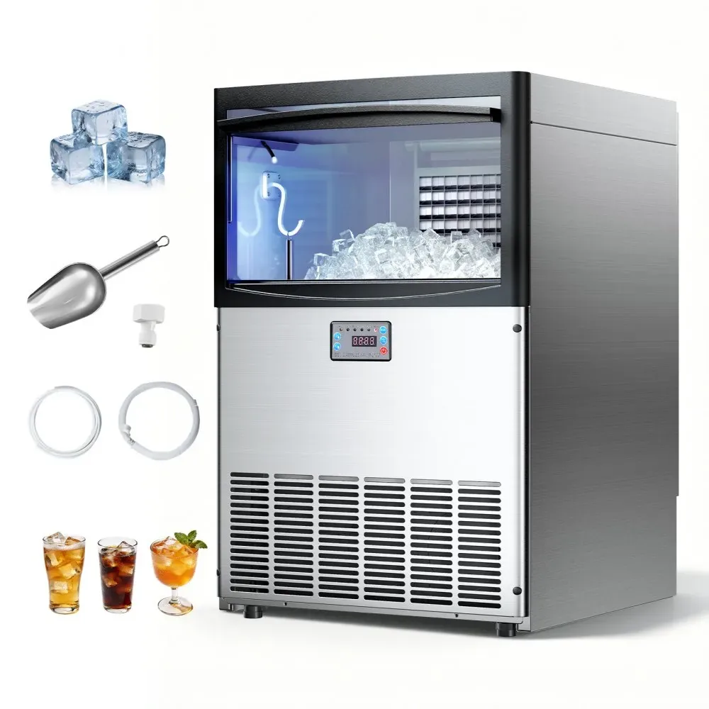 VEVOR commercial ice maker 200 lbs/24h front view
