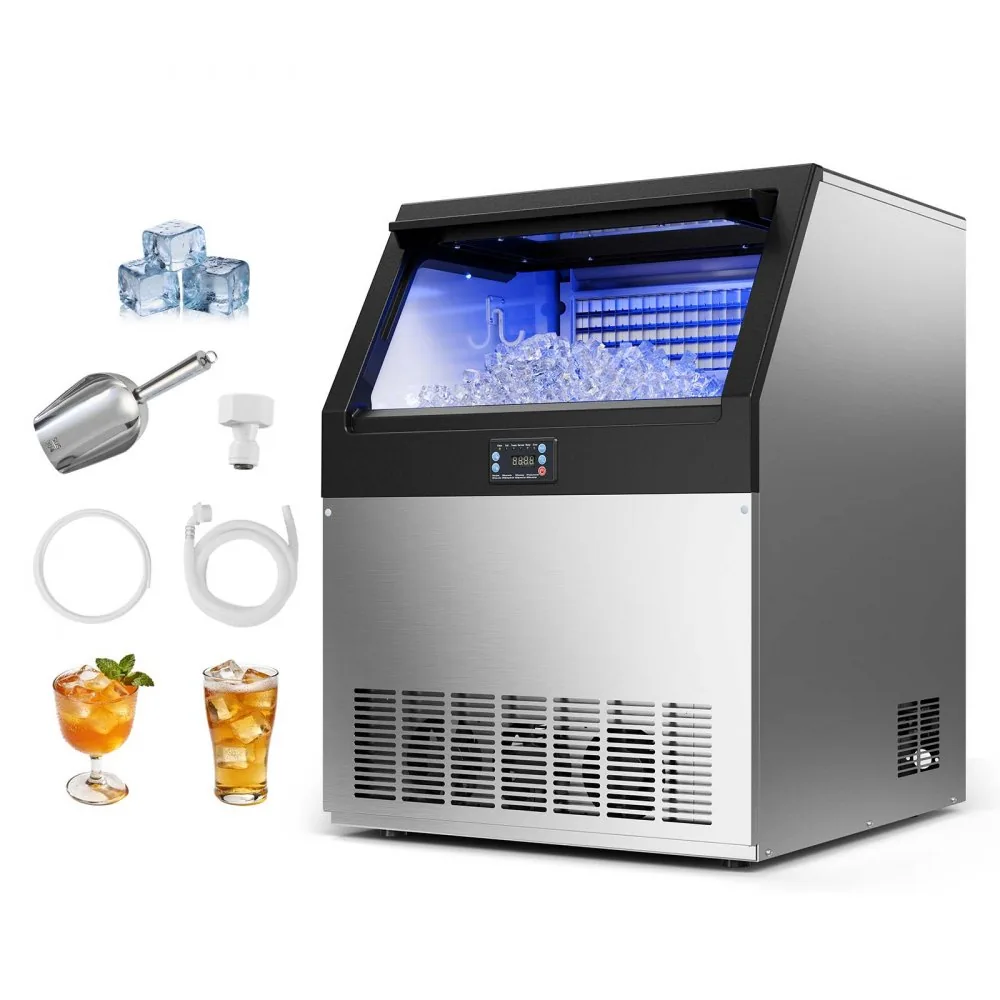 VEVOR commercial ice maker 265 lbs/24h front view