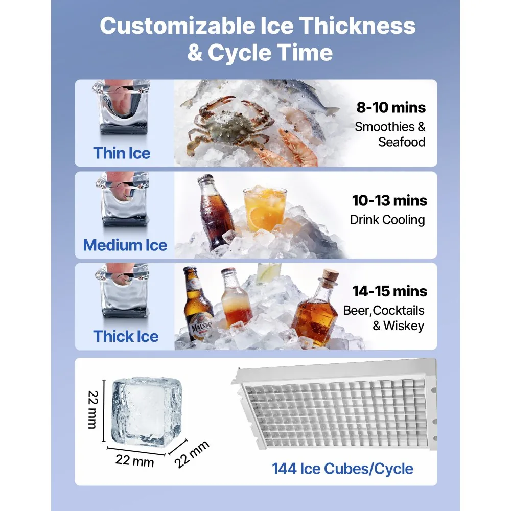 commercial ice maker ice storage bin and scoop