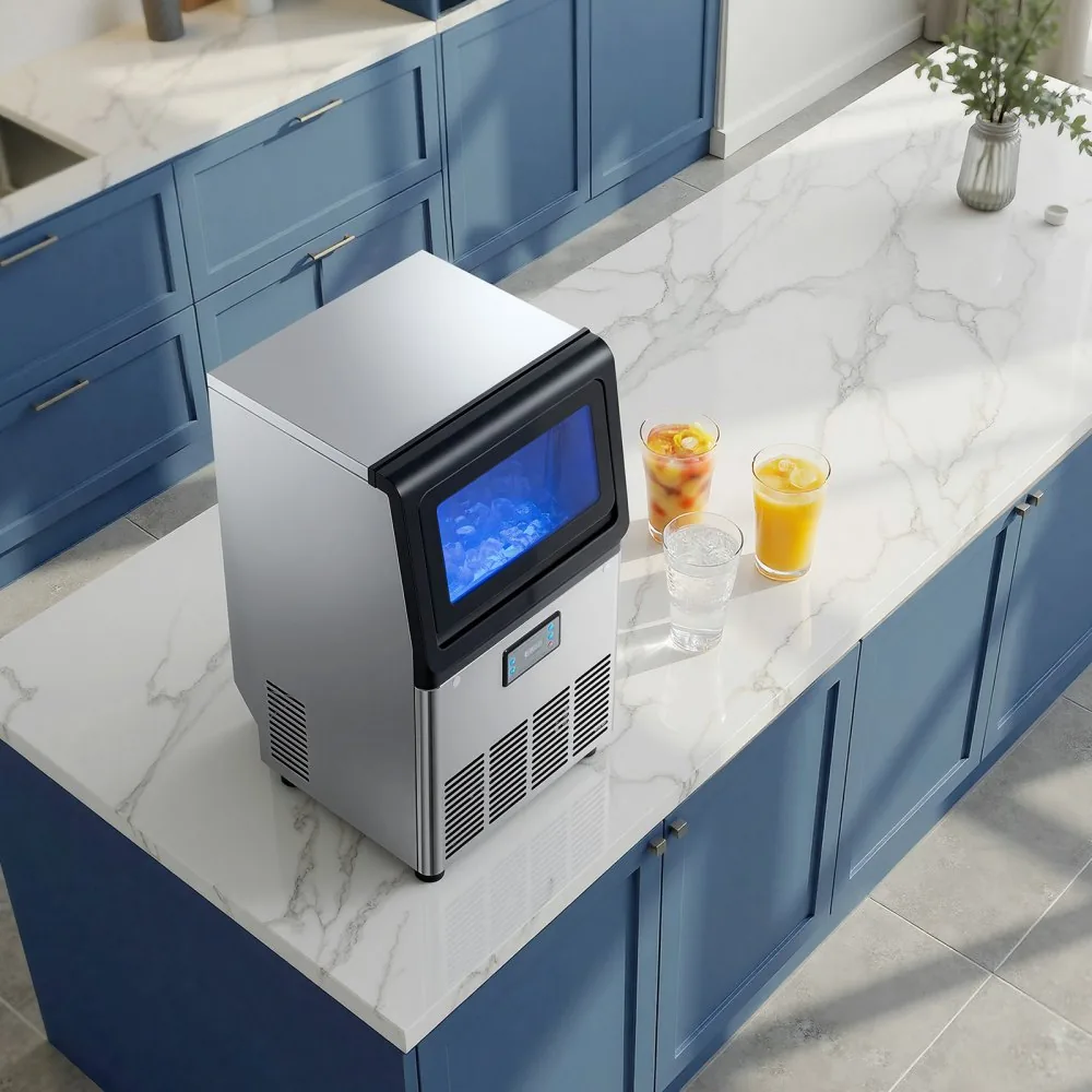 commercial ice maker installation and water connection