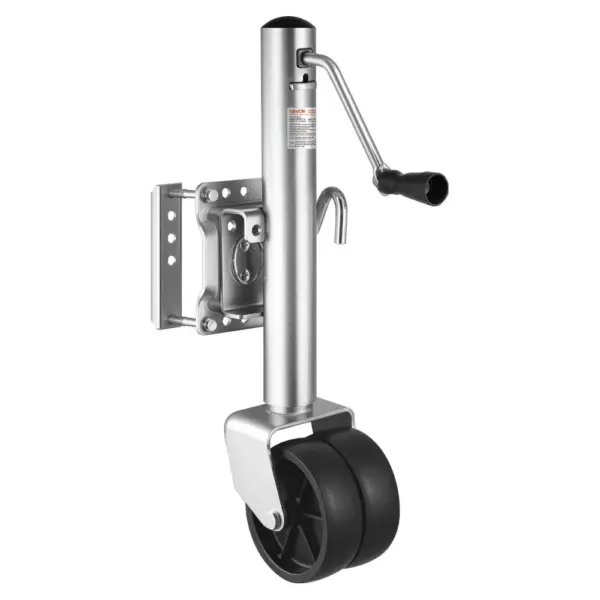 VEVOR Trailer Jack 1500 LBS with Wheel 12 in Lift front view