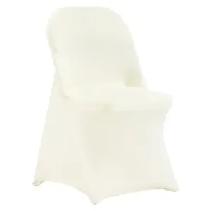 VEVOR Stretch Spandex Folding Chair Covers 30 PCS Beige-for product image 1