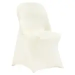 VEVOR Stretch Spandex Folding Chair Covers 50 PCS Beige-for product image 1