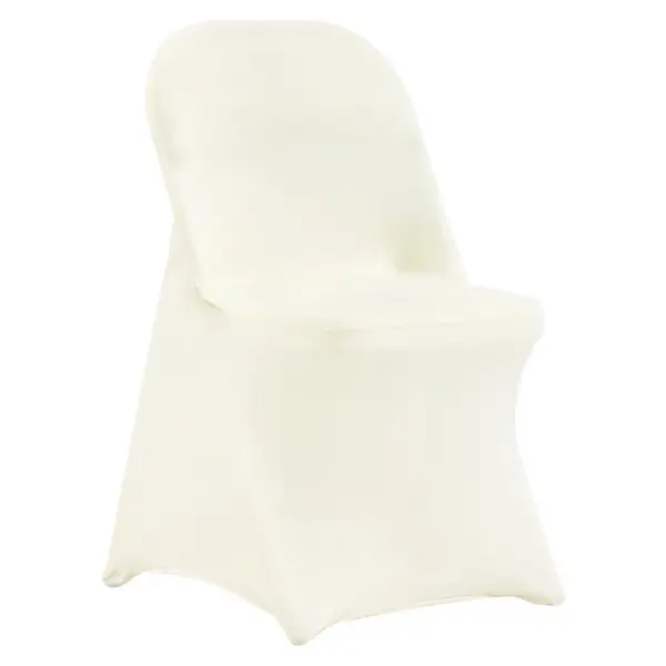 VEVOR Stretch Spandex Folding Chair Covers 50 PCS Beige-for product image 1