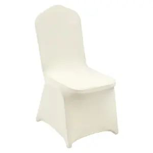 VEVOR Stretch Spandex Folding Chair Covers 50 PCS Beige-for product image 1