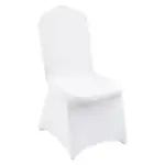 VEVOR Stretch Spandex Folding Chair Covers 12 PCS White-for product image 1