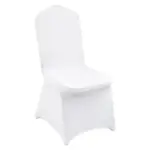 VEVOR Stretch Spandex Folding Chair Covers 30 PCS White-for product image 1