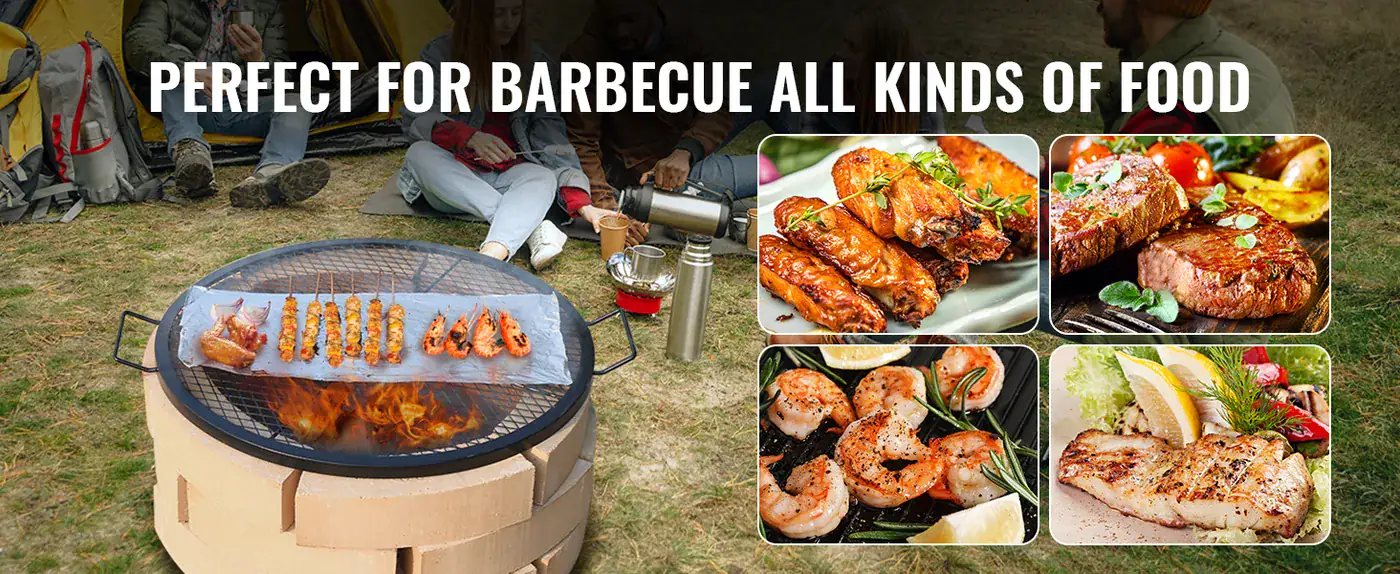 VEVOR X-Marks Fire Pit Grill Grate 30 in Round feature 3