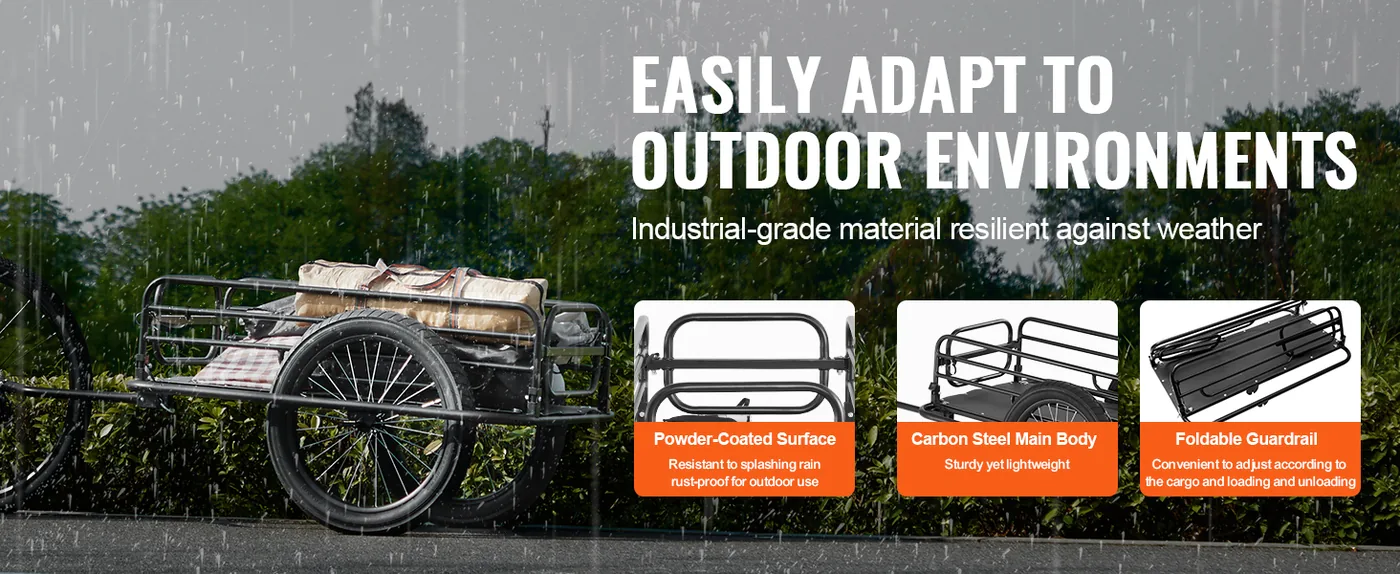 VEVOR Bike Cargo Trailer 275lbs feature 1