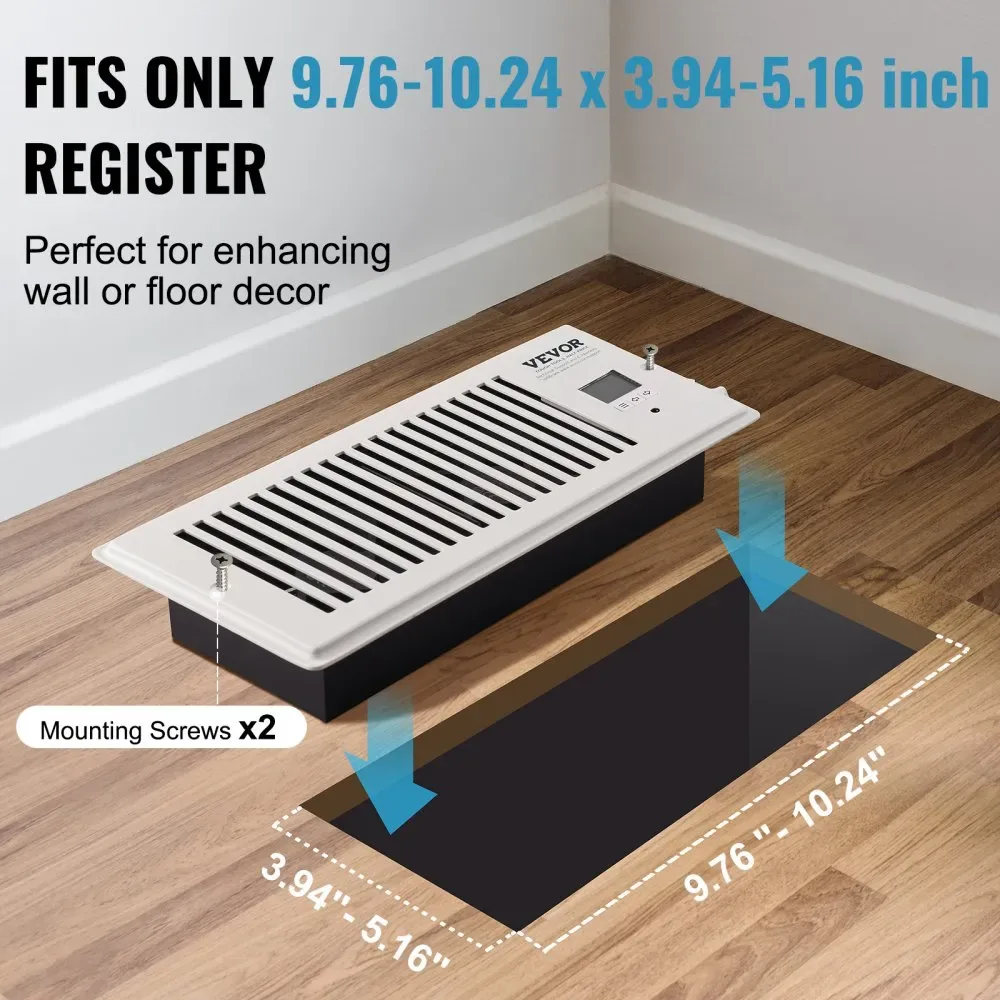 VEVOR register booster fan dimensions