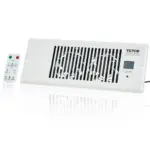 VEVOR 4 x 12 in white register booster fan front view