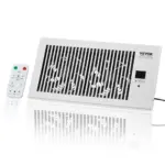 VEVOR 6 x 12 in white register booster fan front view