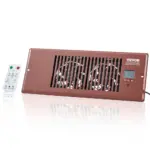 VEVOR 4 x 12 in brown register booster fan front view