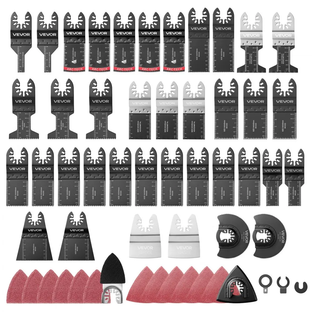 VEVOR 160 PCS Oscillating Blade and Sanding Set Multitool front view