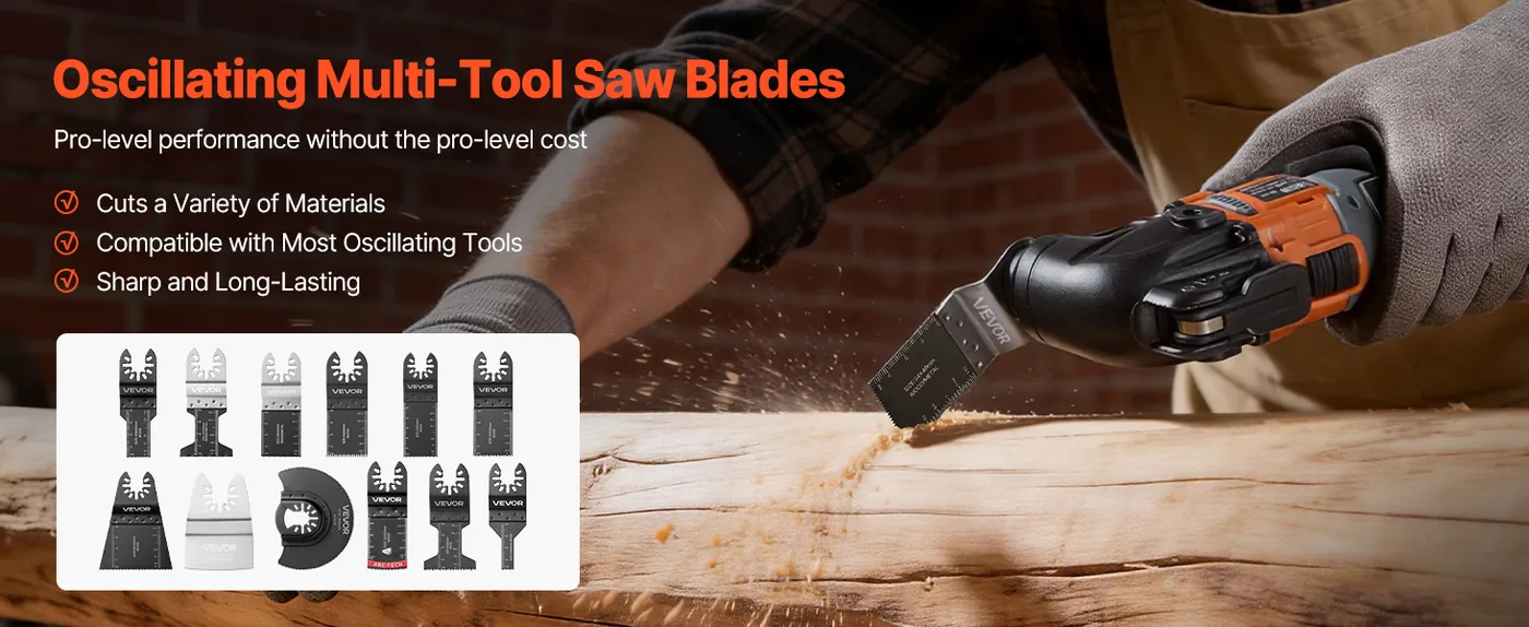 VEVOR 160 PCS Oscillating Blade and Sanding Set Multitool overview