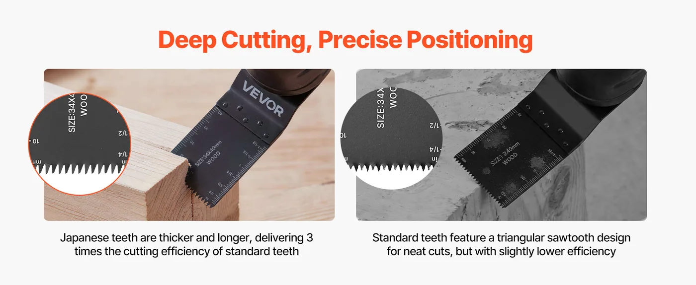 VEVOR 160 PCS Oscillating Blade and Sanding Set Multitool complete set detail 4