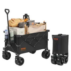 VEVOR Folding Wagon 220 L 350 LBS All-Terrain Outdoor front view