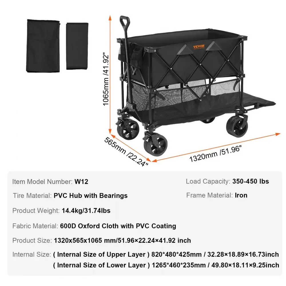 VEVOR double decker wagon package contents