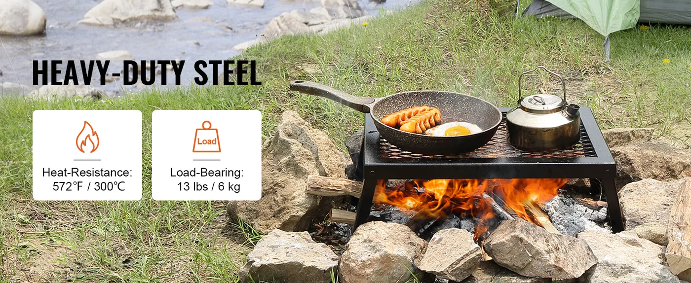 VEVOR Folding Campfire Grill 18 in feature 1