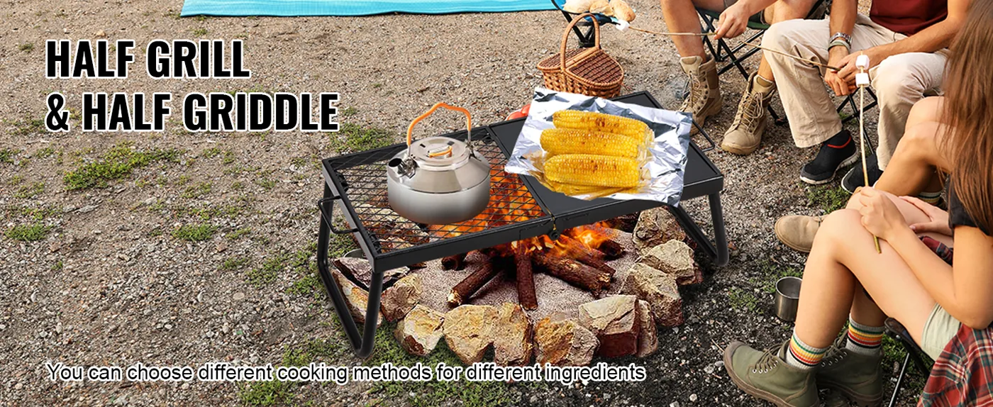 VEVOR Folding Campfire Grill 22.4 in feature 2