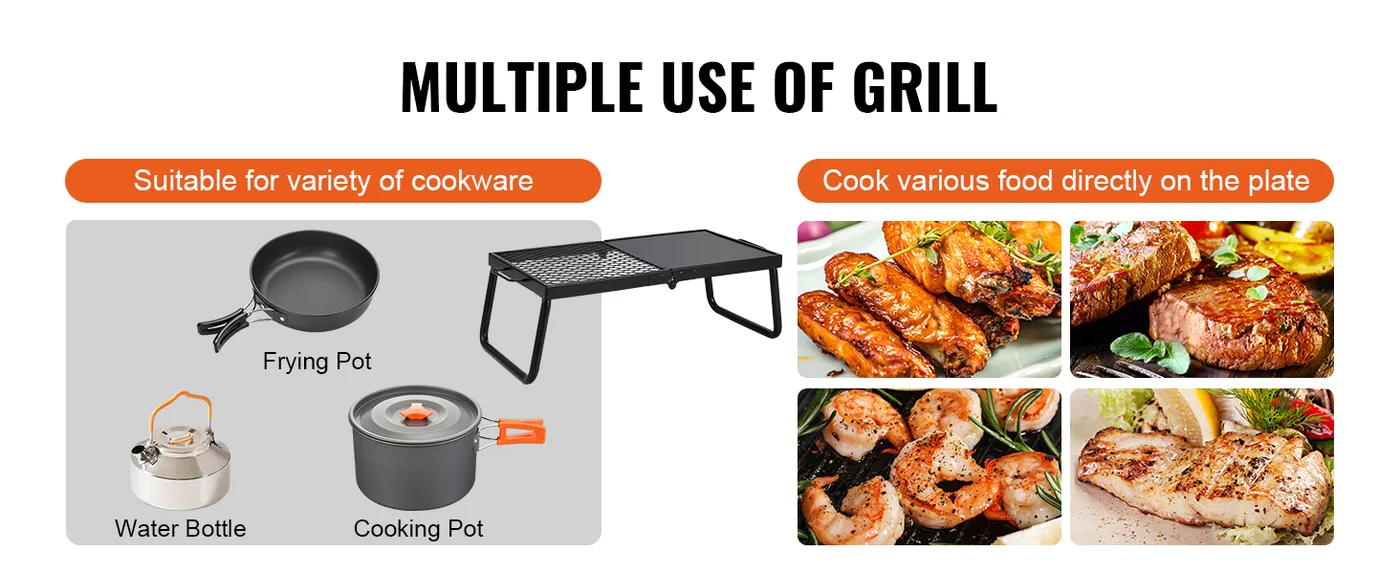 VEVOR Folding Campfire Grill 22.4 in feature 4