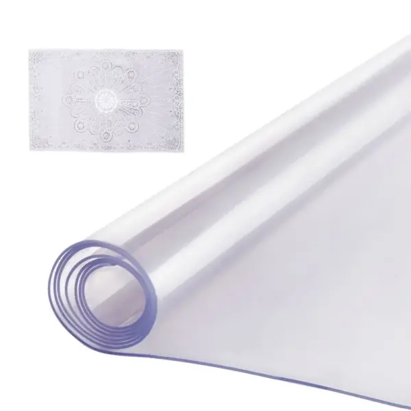 VEVOR Plastic Table Cover 24 x 48 inch Clear product image 1