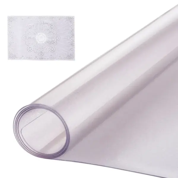 VEVOR Plastic Table Cover 36 x 60 inch Frosted Clear product image 1