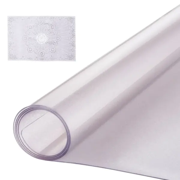 VEVOR Plastic Table Cover 42 x 60 inch Frosted Clear product image 1