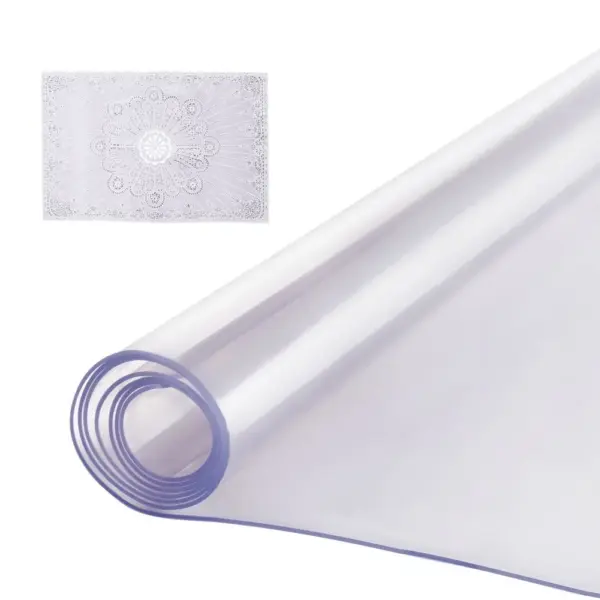 VEVOR Plastic Table Cover 42 x 60 inch Clear product image 1