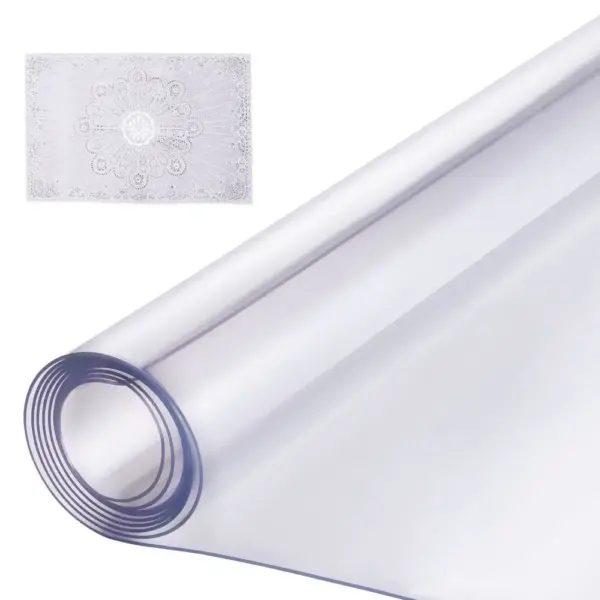 VEVOR Plastic Table Cover 42 x 96 inch Clear product image 1