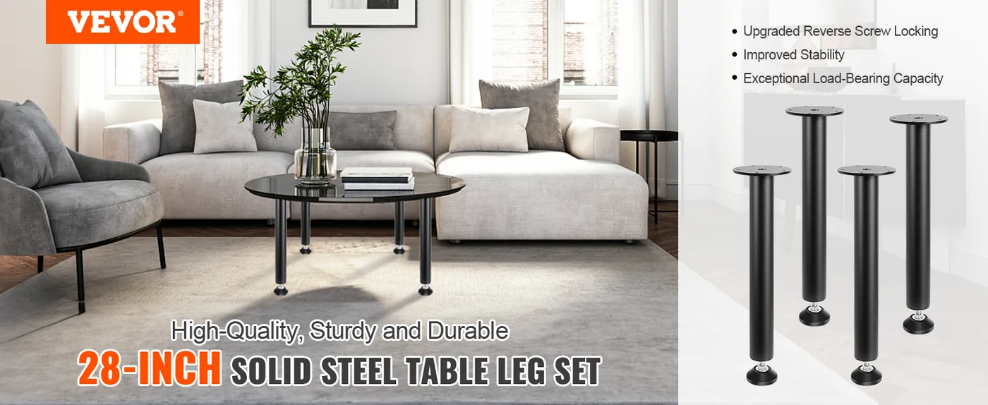 VEVOR 16 Inch Adjustable Desk Legs overview