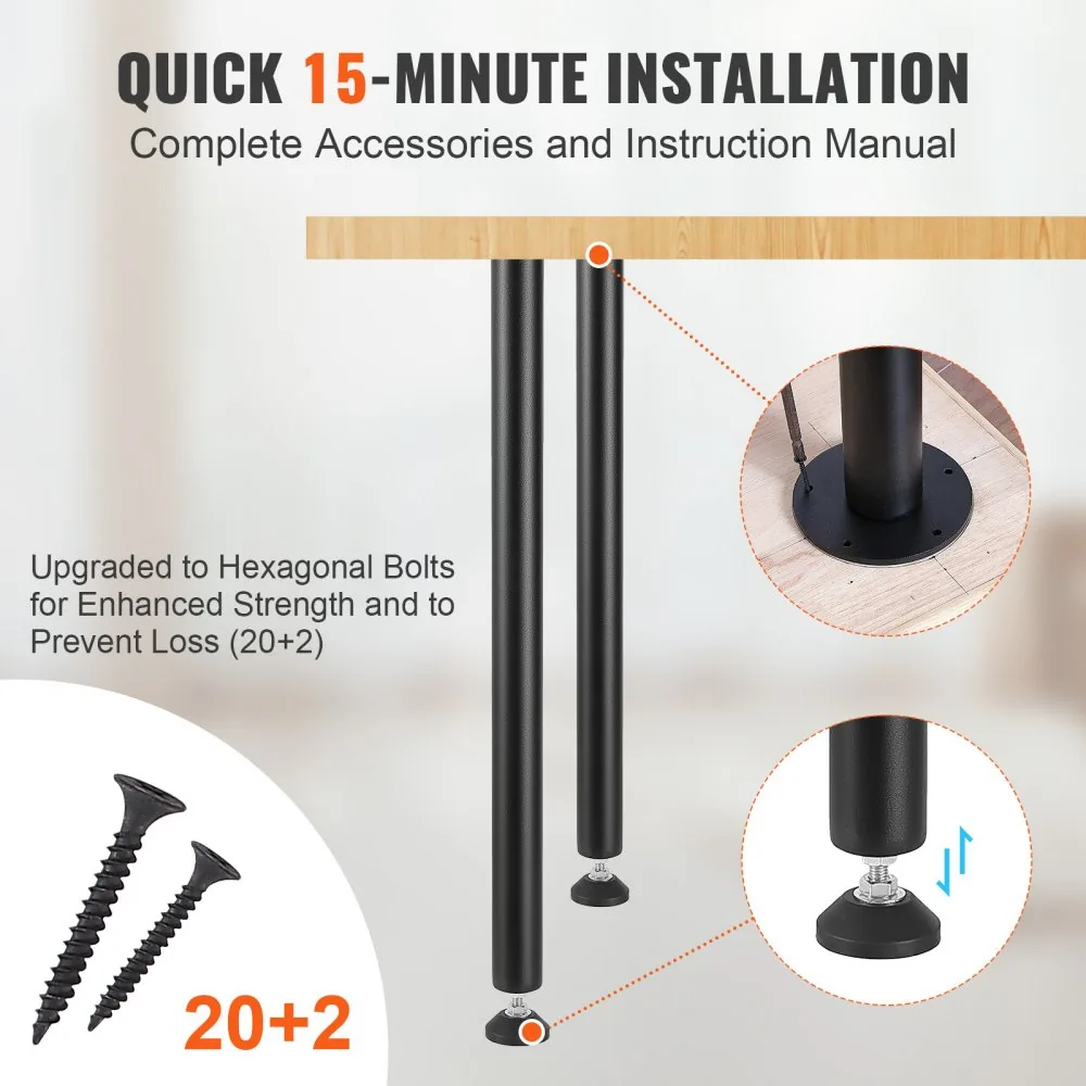 VEVOR 28 Inch Adjustable Desk Legs product image 6