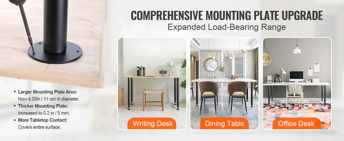 VEVOR 28 Inch Adjustable Desk Legs feature 3