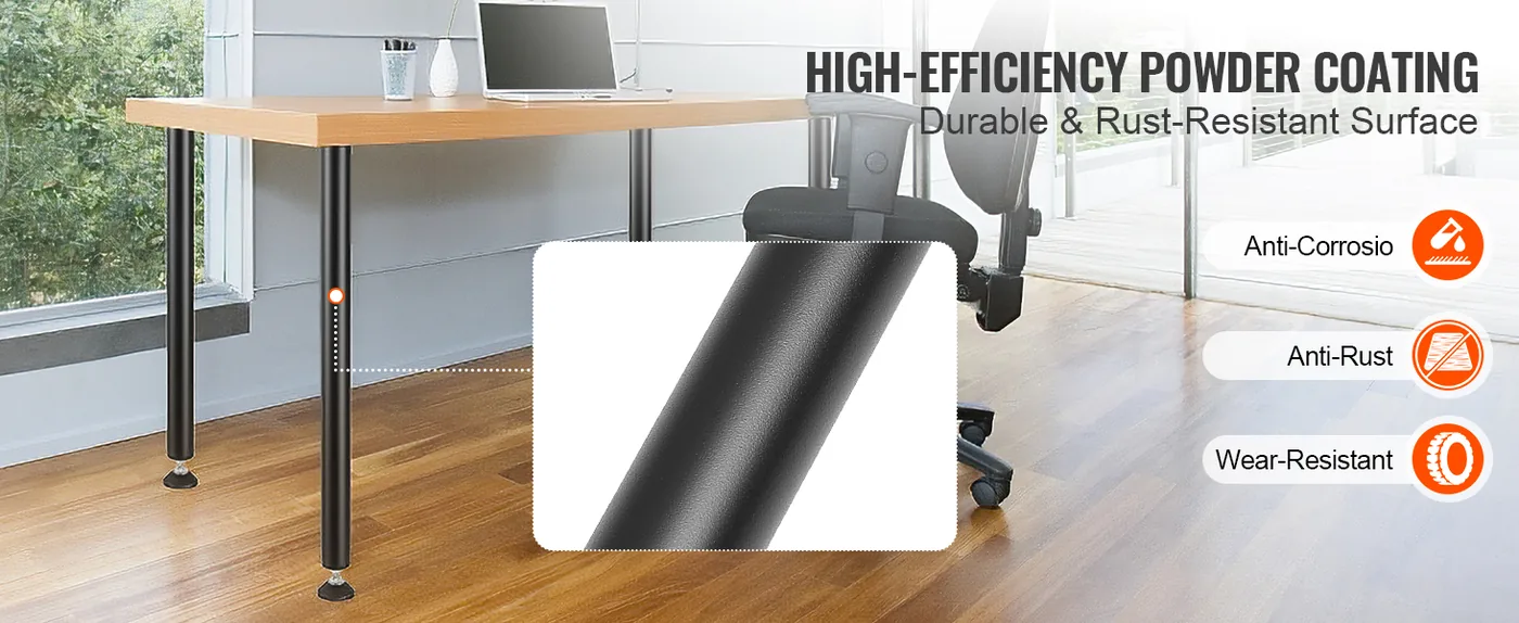 VEVOR 30 Inch Adjustable Desk Legs feature 2