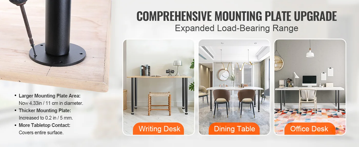 VEVOR 30 Inch Adjustable Desk Legs feature 3