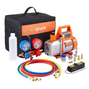 VEVOR 4 CFM AC Vacuum Pump and Gauge Set Single Stage 113 L/ product image 1