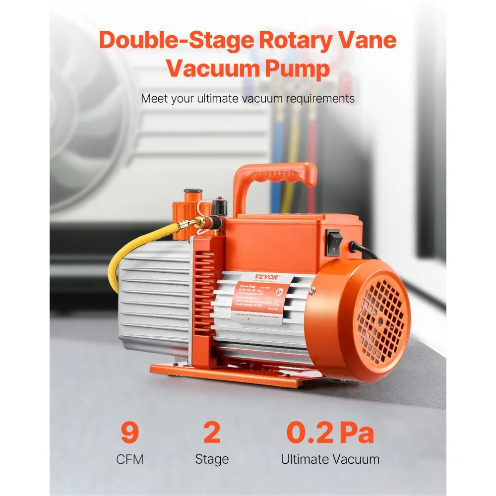 VEVOR Vacuum Pump Two-Stage Pro 9 CFM 1HP product image 2