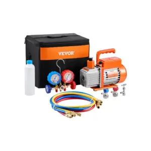 VEVOR 3.5 CFM AC Vacuum Pump and Gauge Set Single Stage  99 product image 1