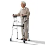 VEVOR 2 in 1 Folding Walker & Removable Armrests Standing product image 1