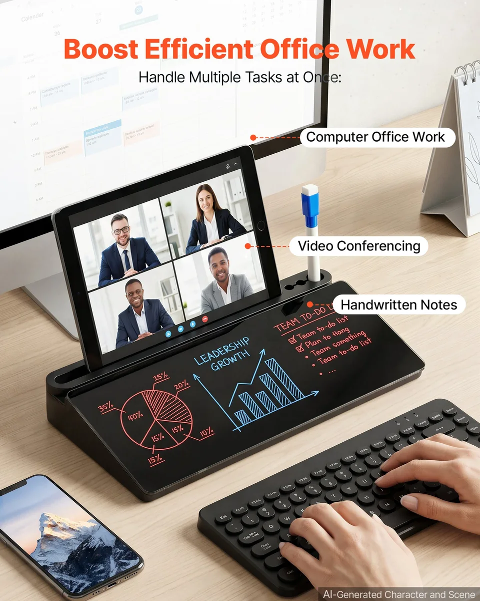 VEVOR desk whiteboard writing surface close-up
