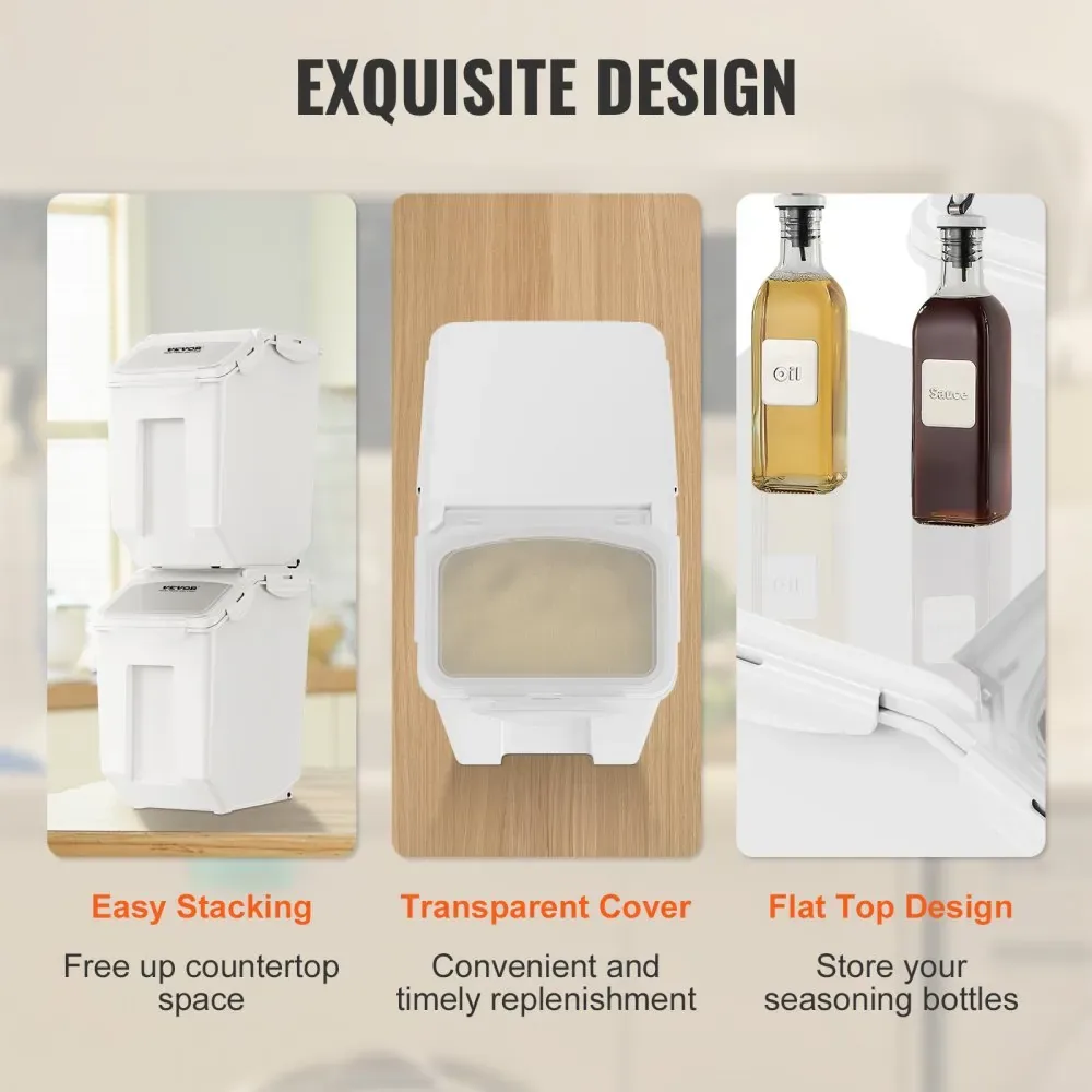 VEVOR Ingredient Storage Bin 2 pcs 15L*2 product image 6