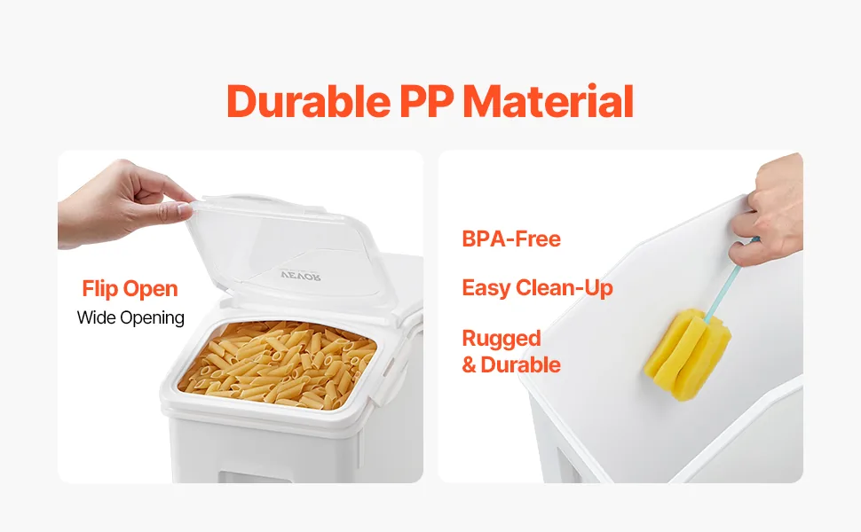 VEVOR Rice Storage Container 2 pcs 40L feature 3