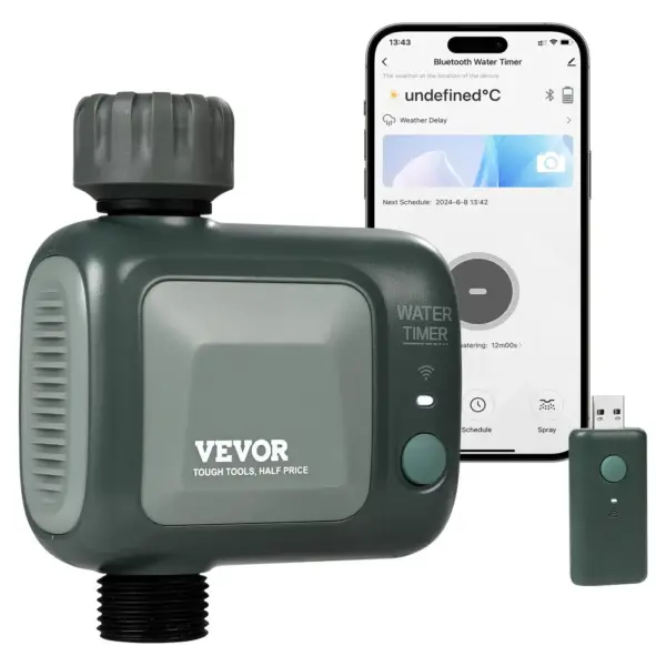 VEVOR WiFi Sprinkler Timer WiFi+Bluetooth 1 Outlet product image 1
