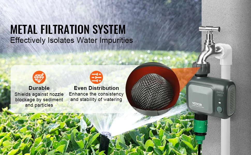 VEVOR WiFi Sprinkler Timer WiFi+Bluetooth 1 Outlet feature 4