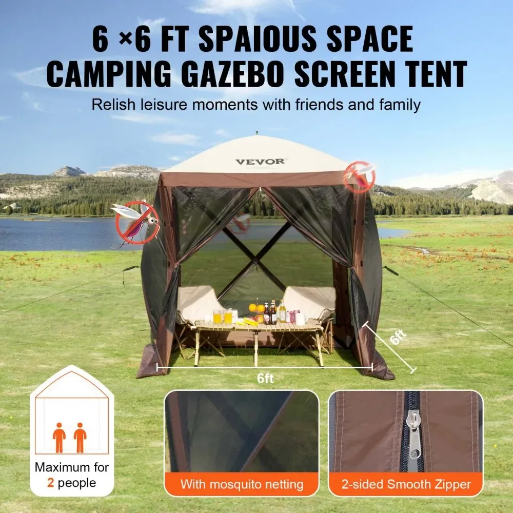 VEVOR 6 x 6 ft canopy tent dimensions