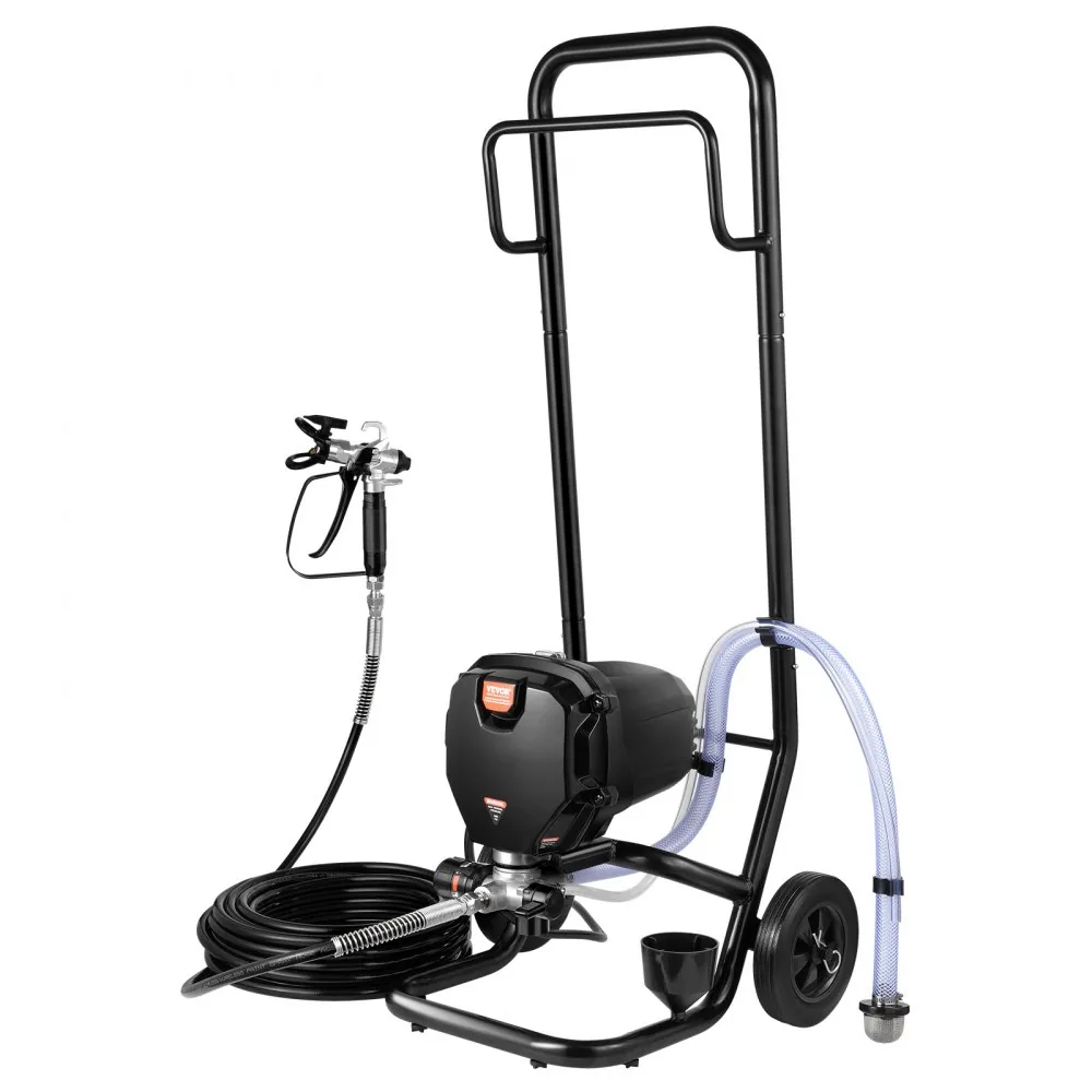 VEVOR 750W Airless Paint Sprayer with Cart 3000 PSI front view