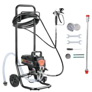 VEVOR 950W Airless Paint Sprayer with Cart 3000 PSI front view