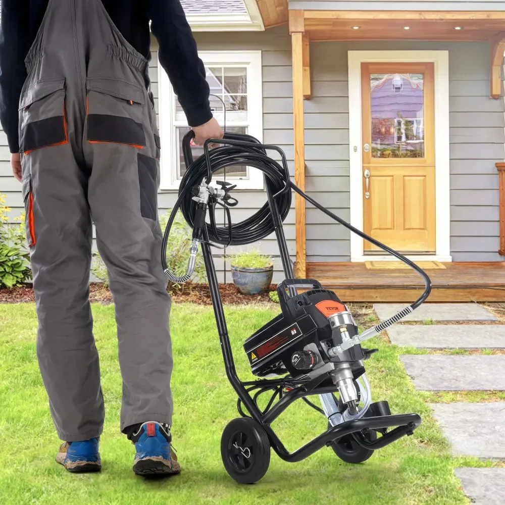 VEVOR 950W Airless Paint Sprayer with Cart 3000 PSI installation
